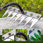 Greenhaus Gardening Upgraded Weed Removal Rake for Efficient Gardening