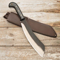 Greenhaus Gardening Short Bladed Machete with Leather Sheath