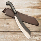 Greenhaus Gardening Short Bladed Machete with Leather Sheath