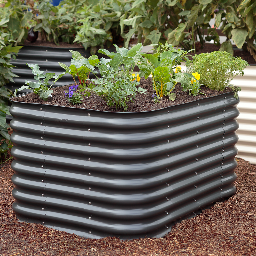 Greenhaus Gardening 29" Extra Tall Garden Bed Kit for Productive Backyard Gardens