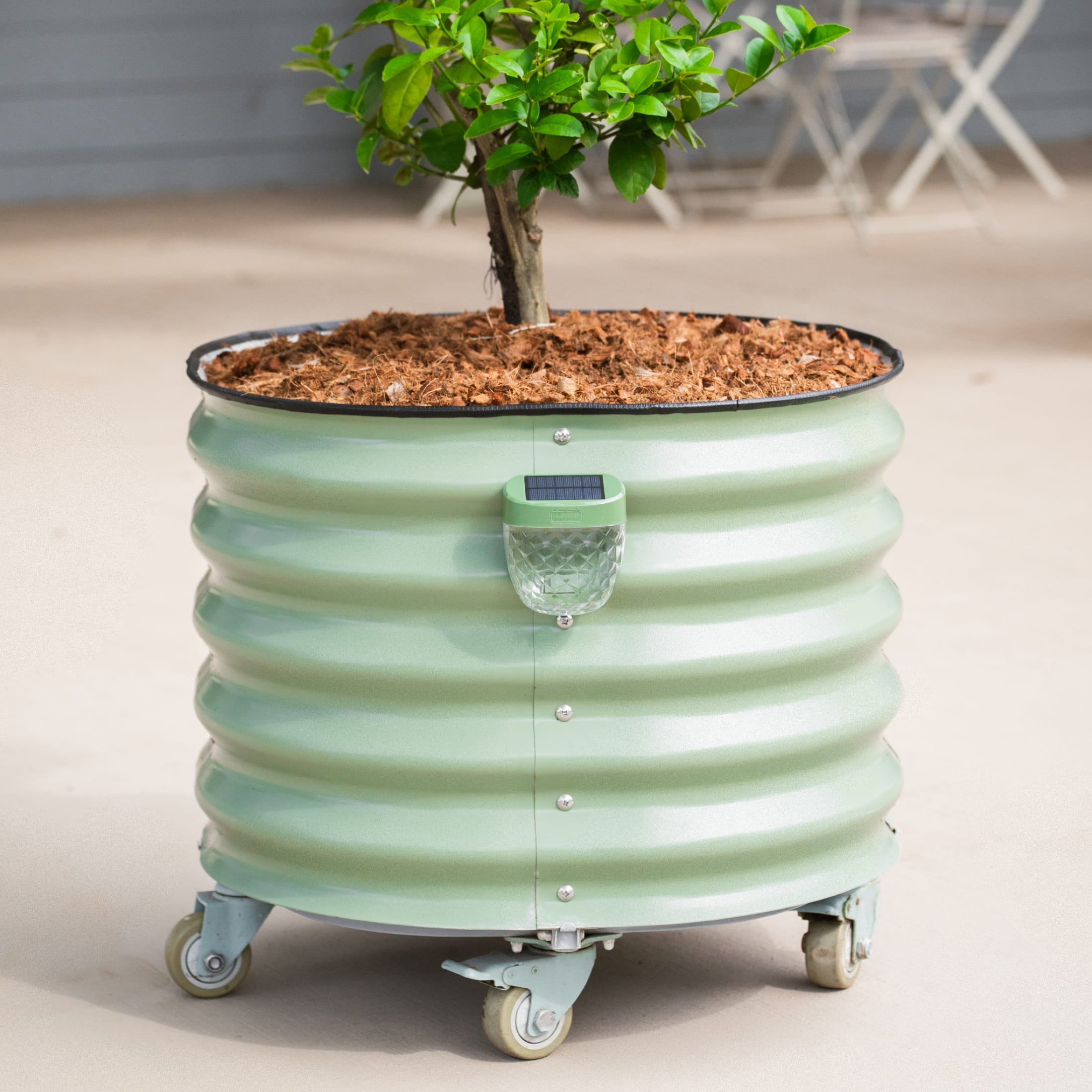 Greenhaus Gardening Magnetic Solar LED Light for Classic Garden Beds