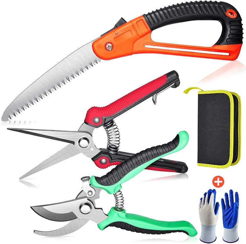 Greenhaus Gardening Professional Bypass Pruning Shears with Stainless Steel Blades