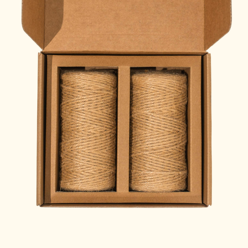 Greenhaus Gardening 2 Pack Jute Twine for Plant Support and Garden Organization