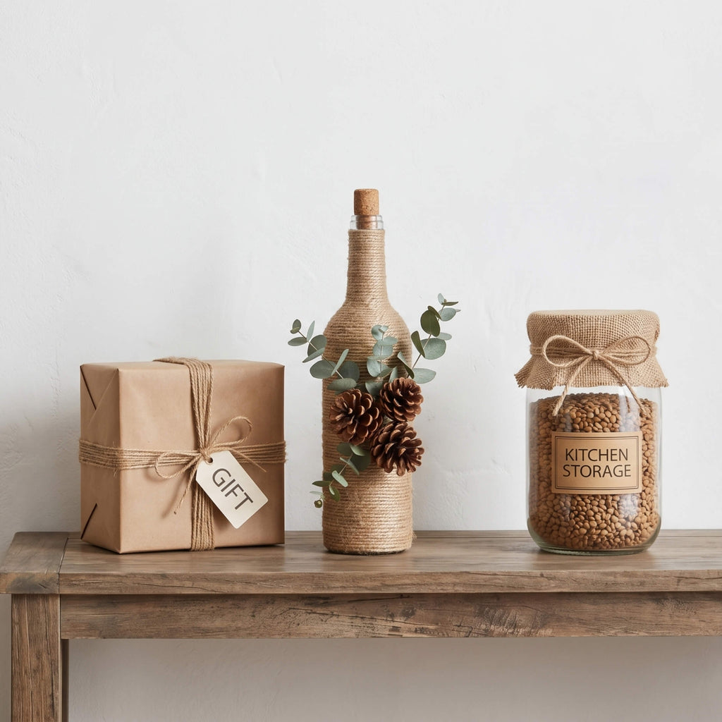 Greenhaus Gardening 2 Pack Jute Twine for Plant Support and Garden Organization