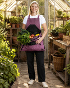 Greenhaus Gardening Premium Garden Harvest Apron with 7 Pockets & Bottom Release Pouch