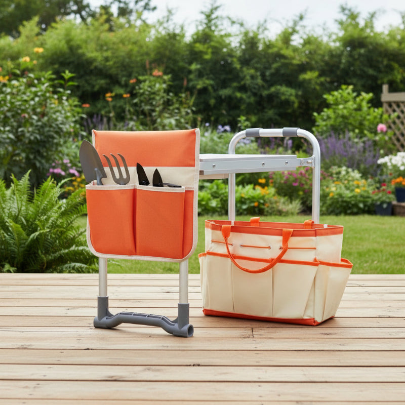 GreenHaus Gardening Multi-Function Garden Seat for Planting & Weeding