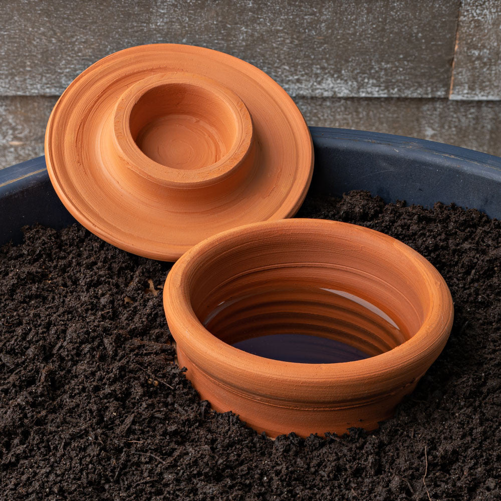 Greenhaus Gardening Terracotta Irrigation Pot – Deep Root Watering Support