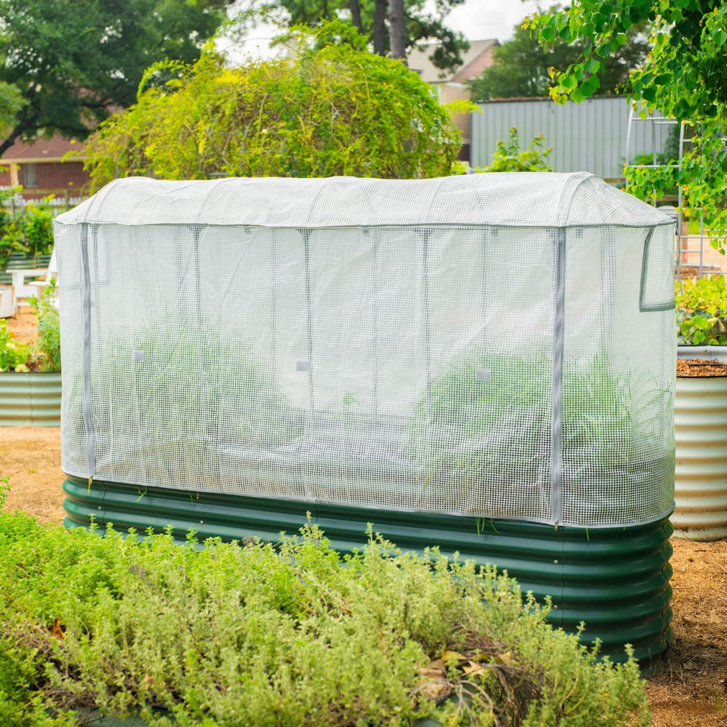 Greenhaus Gardening Frost Greenhouse Cover System for Classic Raised Beds