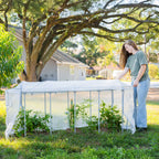 Greenhaus Gardening Frost Greenhouse Cover System for Classic Raised Beds