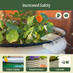 Greenhaus Gardening 4-Pack 32" Extra Tall 9-in-1 Large Modular Metal Raised Garden Bed Kit