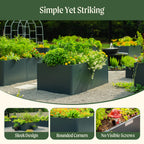 Greenhaus Gardening 32-Inch Extra Tall Modern Raised Garden Bed 27" × 83"