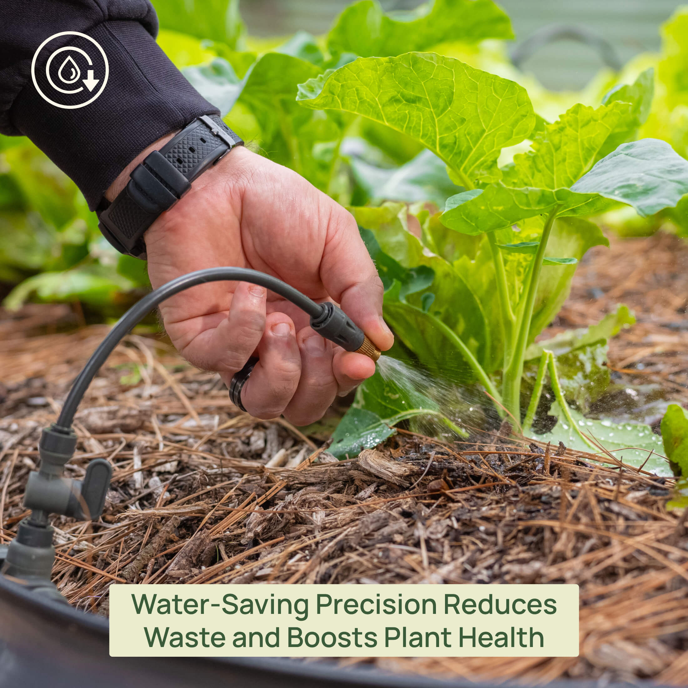 Greenhaus Gardening Raised Bed Irrigation Kit with Mist Sprayers and Sprinklers