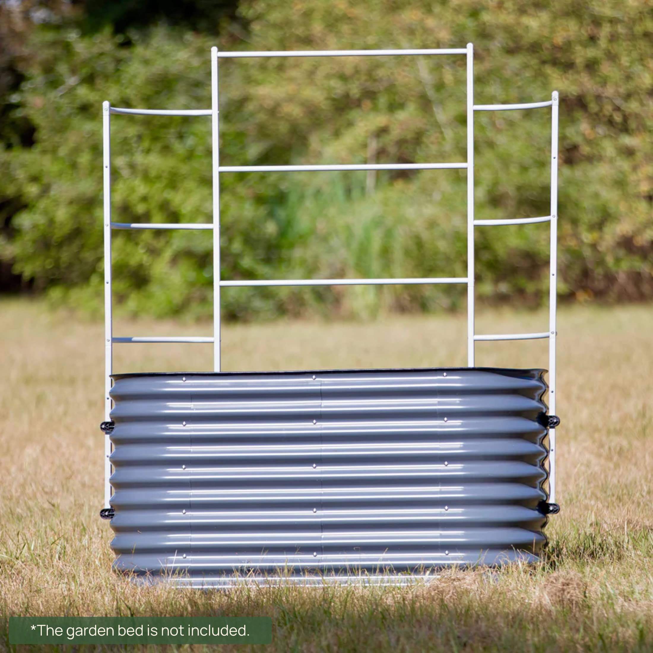 Greenhaus Gardening Metal Garden Trellis for Raised Beds, Outdoor Plant Support