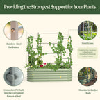 Greenhaus Gardening Metal Trellis System for Runners and Climbing Plants