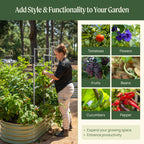 Greenhaus Gardening Modular Wall Trellis System for Raised Garden Beds