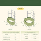 Greenhaus Gardening Metal Trellis System for Runners and Climbing Plants