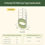 Greenhaus Gardening Modular Wall Trellis System for Raised Garden Beds