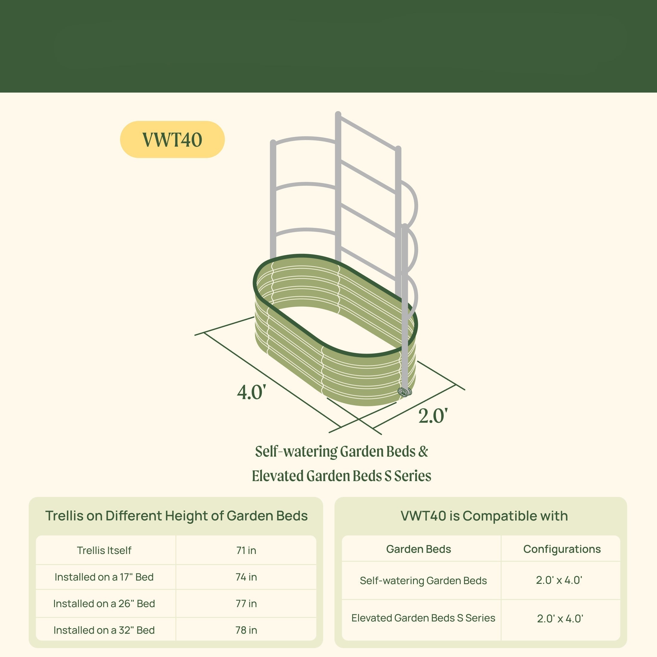 Greenhaus Gardening Metal Trellis System for Runners and Climbing Plants