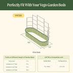 Greenhaus Gardening Modular Wall Trellis System for Raised Garden Beds