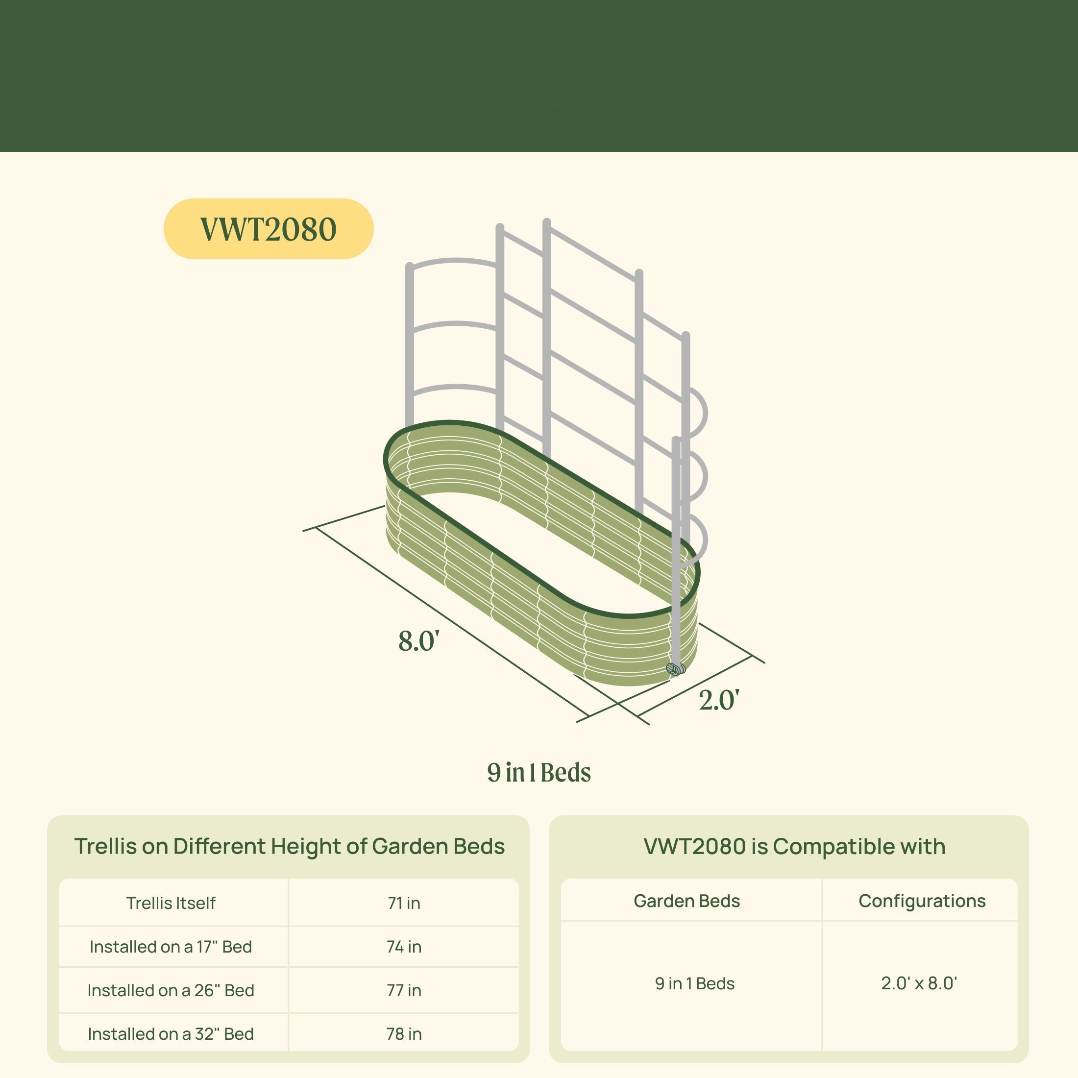 Greenhaus Gardening Metal Trellis System for Runners and Climbing Plants