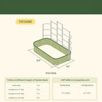 Greenhaus Gardening Metal Trellis System for Runners and Climbing Plants