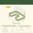 Greenhaus Gardening Metal Trellis System for Runners and Climbing Plants