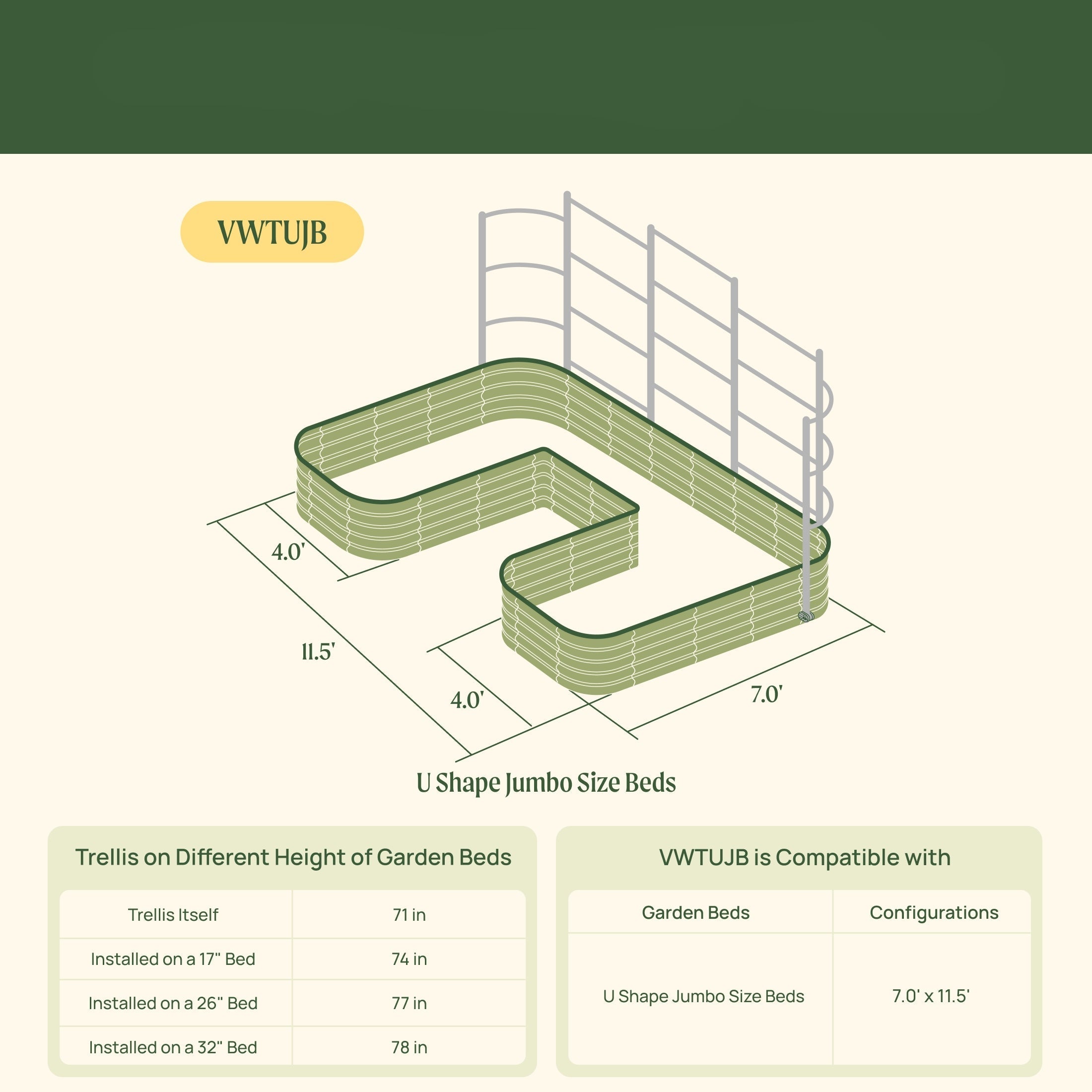 Greenhaus Gardening Metal Trellis System for Runners and Climbing Plants