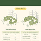Greenhaus Gardening Metal Trellis System for Runners and Climbing Plants
