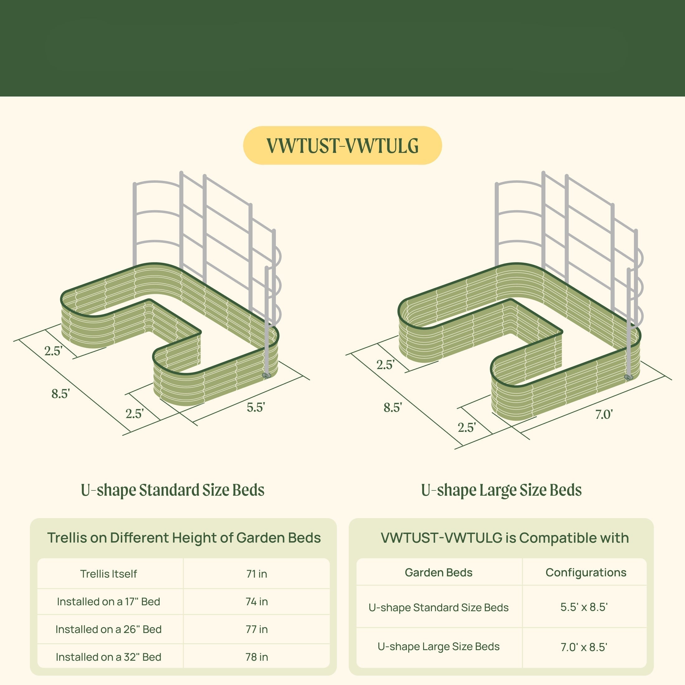 Greenhaus Gardening Metal Trellis System for Runners and Climbing Plants