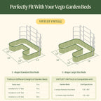 Greenhaus Gardening Modular Wall Trellis System for Raised Garden Beds
