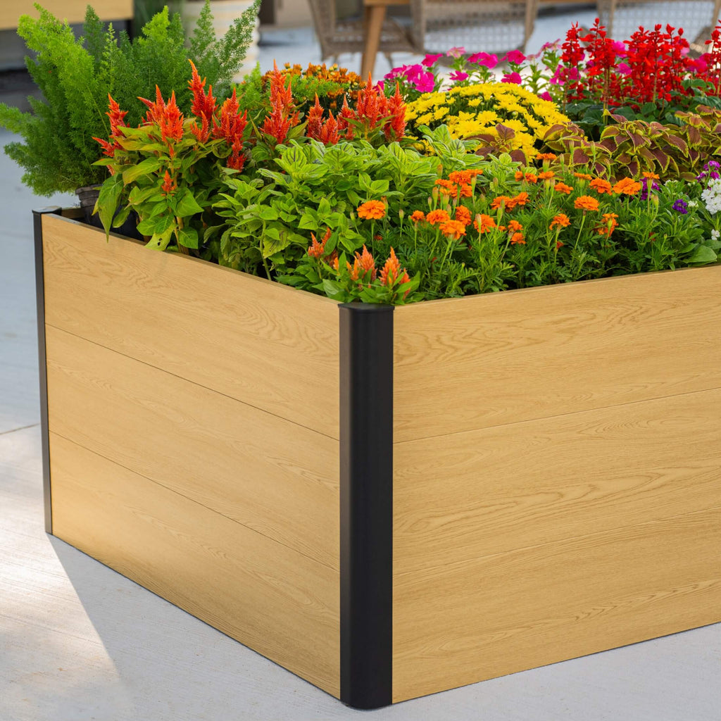 Greenhaus Gardening 4' × 8' Woodgrain Raised Garden Bed