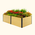Greenhaus Gardening 4' × 8' Woodgrain Raised Garden Bed