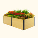 Greenhaus Gardening 4' × 8' Woodgrain Raised Garden Bed