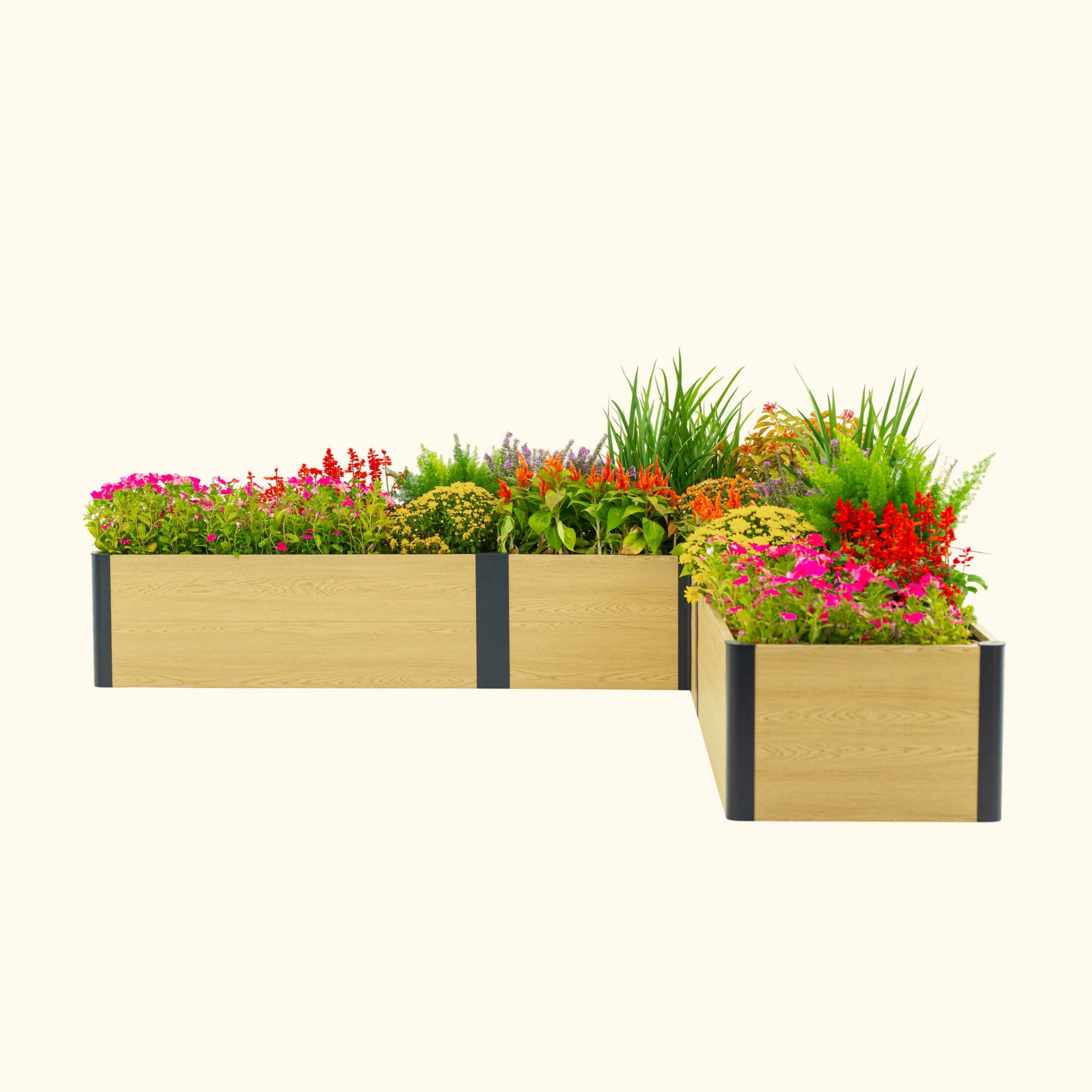 Greenhaus Gardening 8' x 8' L-Shaped Raised Garden Bed