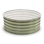 Greenhaus Gardening 15" Round Metal Grow Planter for Productive Garden Spaces