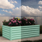 Greenhaus Gardening 6 x 3 x 2 FT Outdoor Steel Raised Garden Bed Set