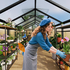 Greenhaus Gardening 6 × 10 ft Walk-In Polycarbonate Greenhouse