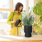 Greenhaus Gardening Modern 14-Inch Indoor Outdoor Self-Watering Plant Pot