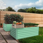 Greenhaus Gardening 6 x 3 x 2 FT Outdoor Steel Raised Garden Bed Set
