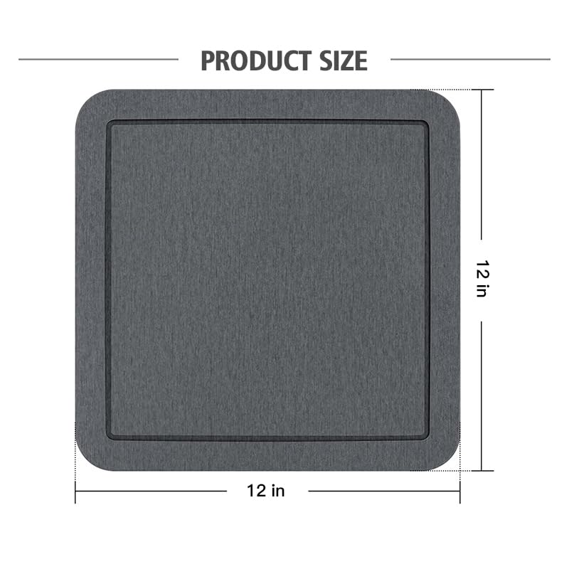 Greenhaus Gardening Diatomite Plant Saucer with Fast-Absorbing Drainage Surface