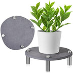 Greenhaus Gardening 8-Inch Diatomaceous Earth Plant Saucers Set of 2