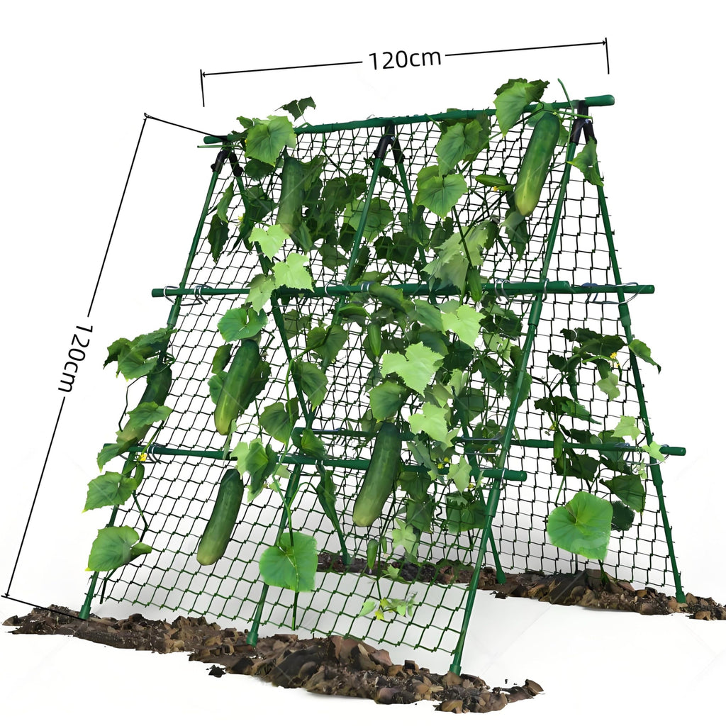Greenhaus Gardening 47 × 47 in Cucumber Trellis with Net