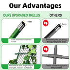 Greenhaus Gardening 47 × 47 in Cucumber Trellis with Net