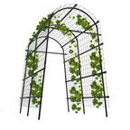 Greenhaus Gardening 7.5 FT Plant Climbing Arch Trellis with Ground Clips
