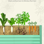 Greenhaus Gardening 8 × 4 × 2 ft Galvanized Raised Garden Bed with Open Bottom