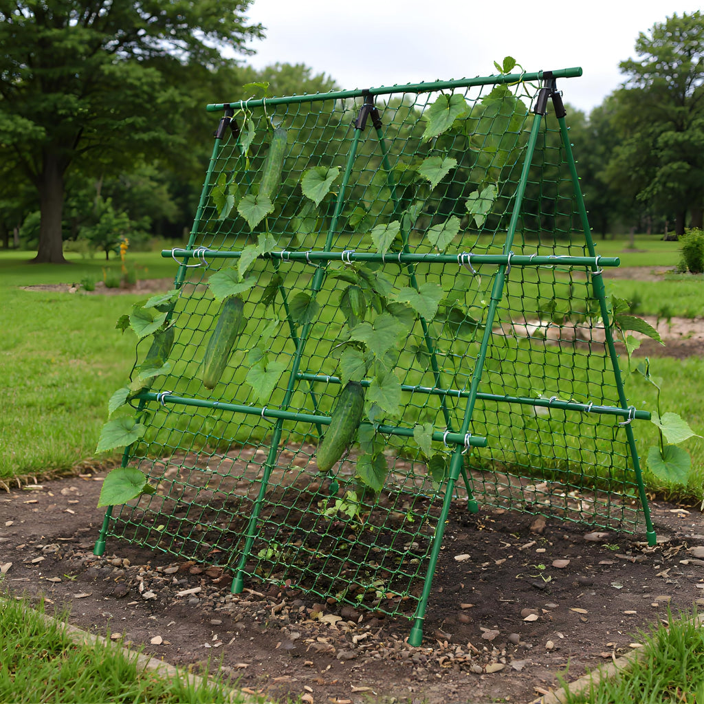 Greenhaus Gardening 47 × 47 in Cucumber Trellis with Net