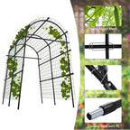 Greenhaus Gardening 7.5 FT Plant Support Arch for Raised Beds