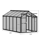 Greenhaus Gardening 6 × 10 ft Polycarbonate Walk-In Greenhouse