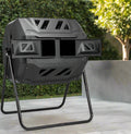 Greenhaus Gardening Tumbling Compost Bin for Kitchen and Garden Waste