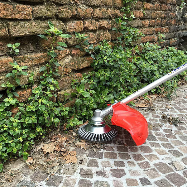 Greenhaus Gardening Steel Wire Trimmer Head for Weeds and Walkways